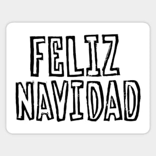 Feliz Navidad (Black Ink Version) Magnet